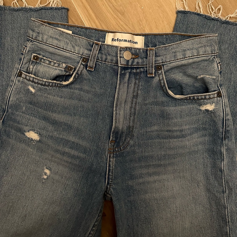 Worn Once. Reformation Jeans.